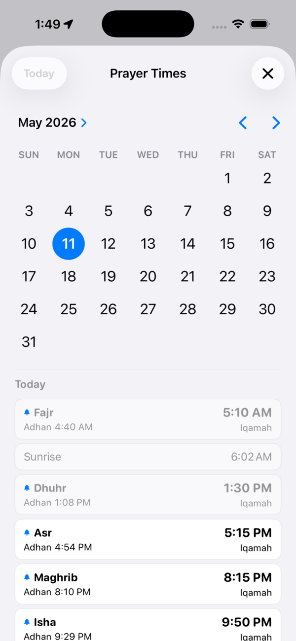 The whole month ahead