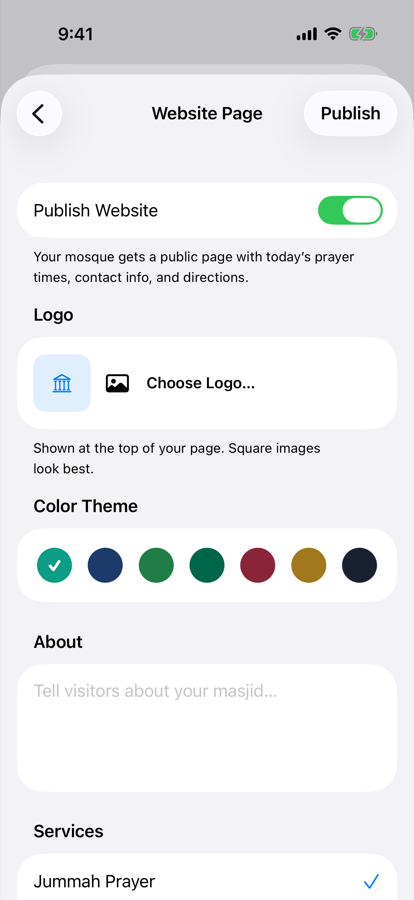 Website page editor